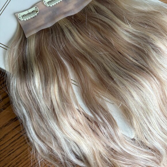HUMAN HAIR CLIP INS AND HALO PACKAGE - Picture 3 of 6